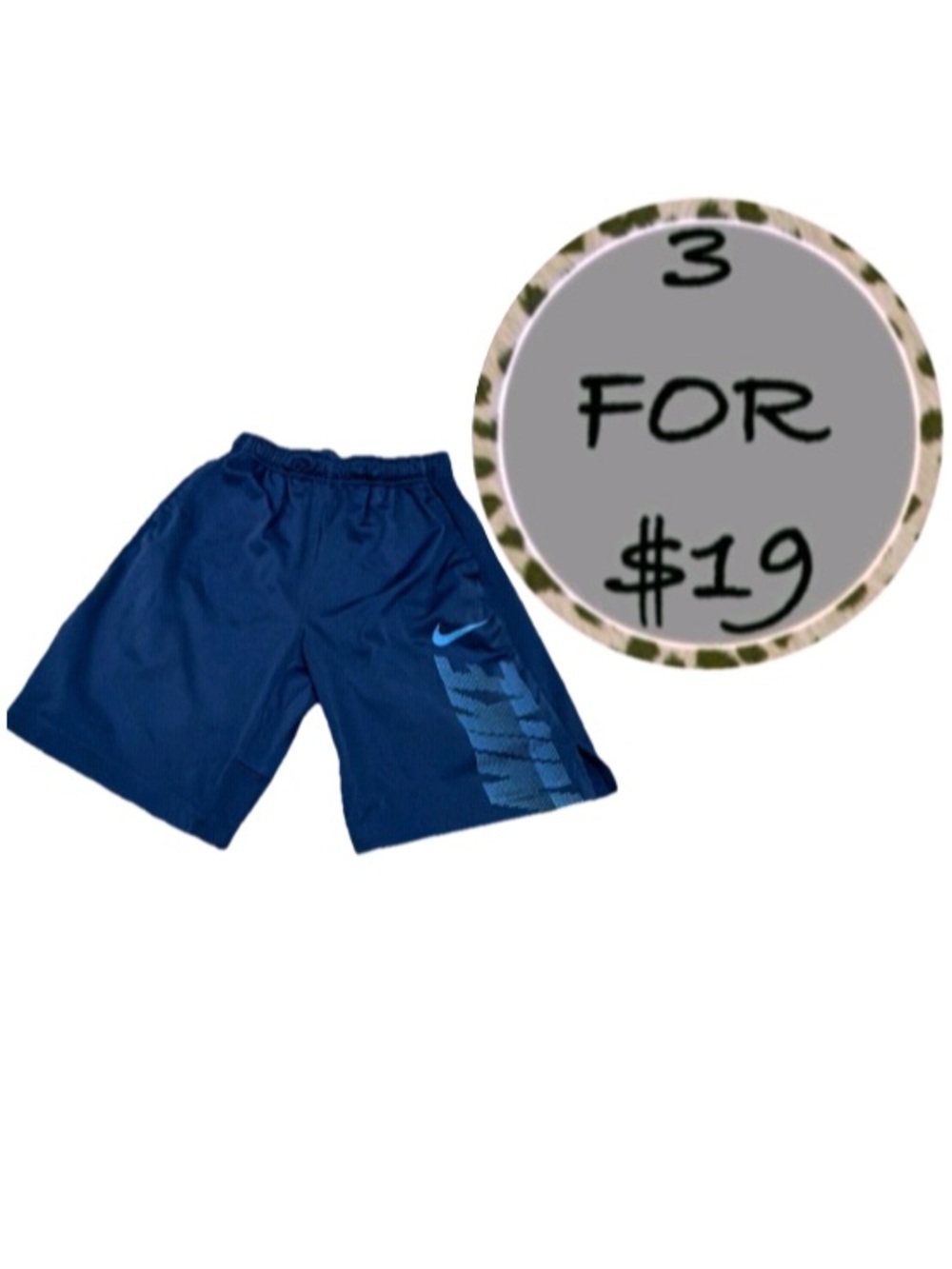 3/$19 Nike Dri-FIT athletic shorts